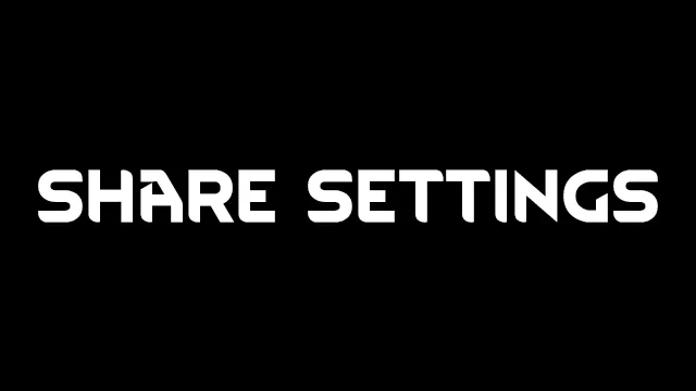 Preview artwork for Share Settings