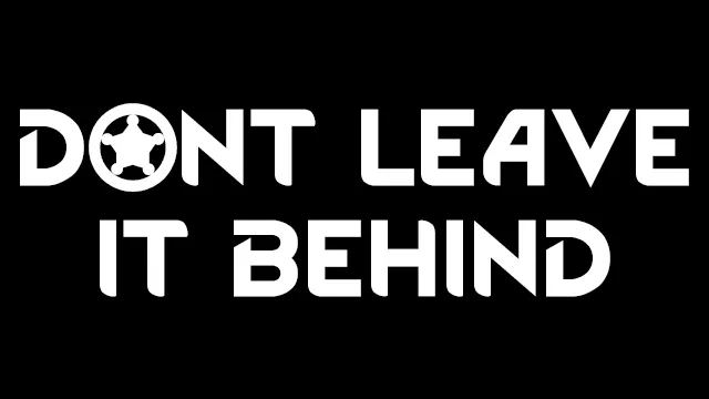 Preview artwork for Dont Leave it Behind